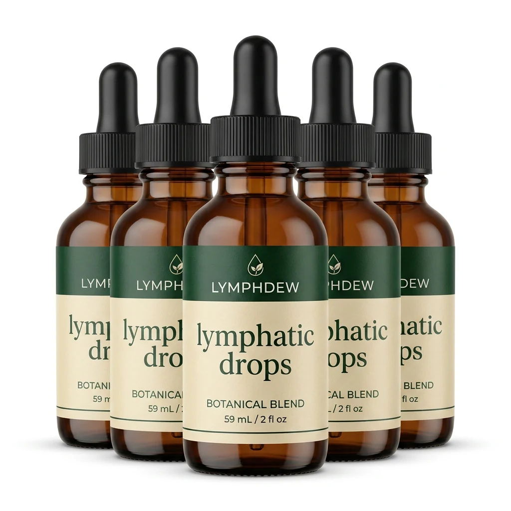 5 bottles of LymphDew, 59 mL each